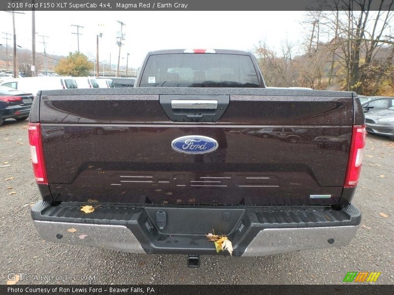 Magma Red / Earth Gray 2018 Ford F150 XLT SuperCab 4x4