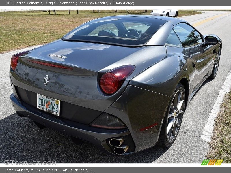 Grigio Silverstone (Dark Gray Metallic) / Cuoio (Beige) 2012 Ferrari California