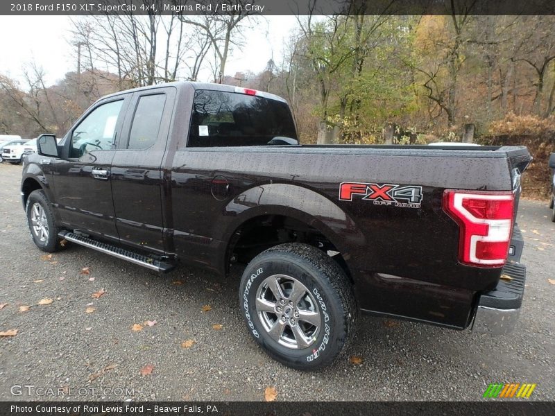 Magma Red / Earth Gray 2018 Ford F150 XLT SuperCab 4x4