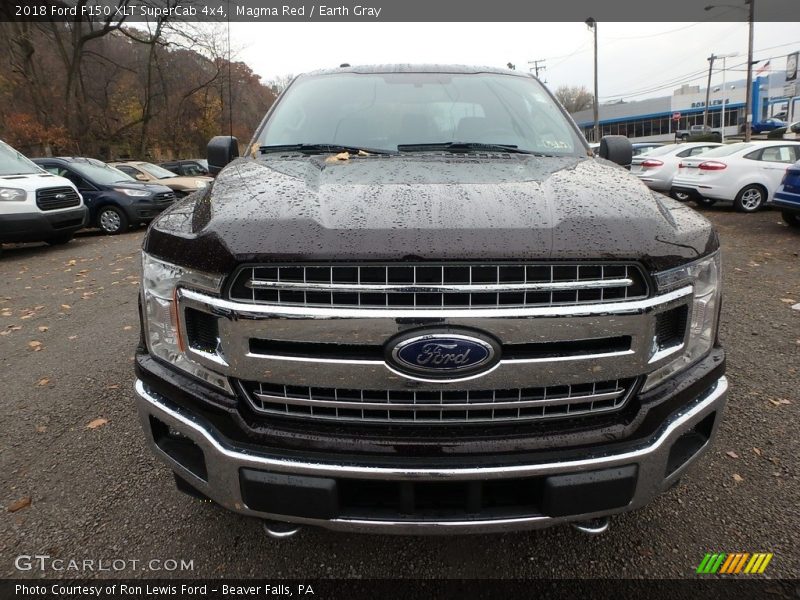 Magma Red / Earth Gray 2018 Ford F150 XLT SuperCab 4x4