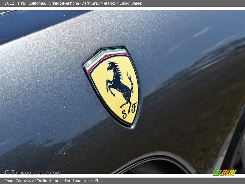 Grigio Silverstone (Dark Gray Metallic) / Cuoio (Beige) 2012 Ferrari California