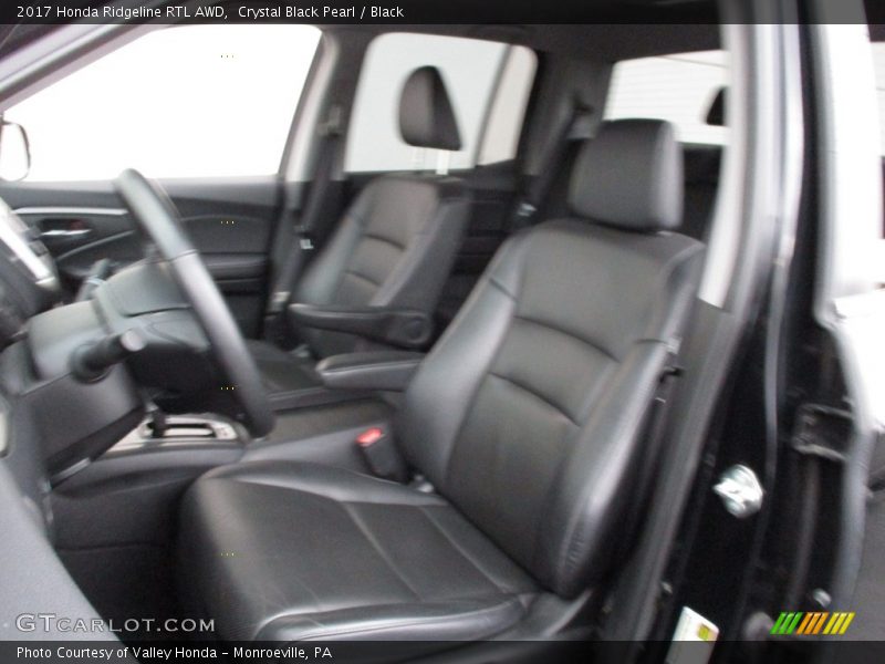 Crystal Black Pearl / Black 2017 Honda Ridgeline RTL AWD