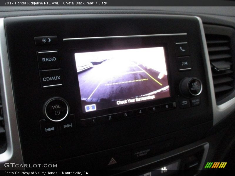 Crystal Black Pearl / Black 2017 Honda Ridgeline RTL AWD