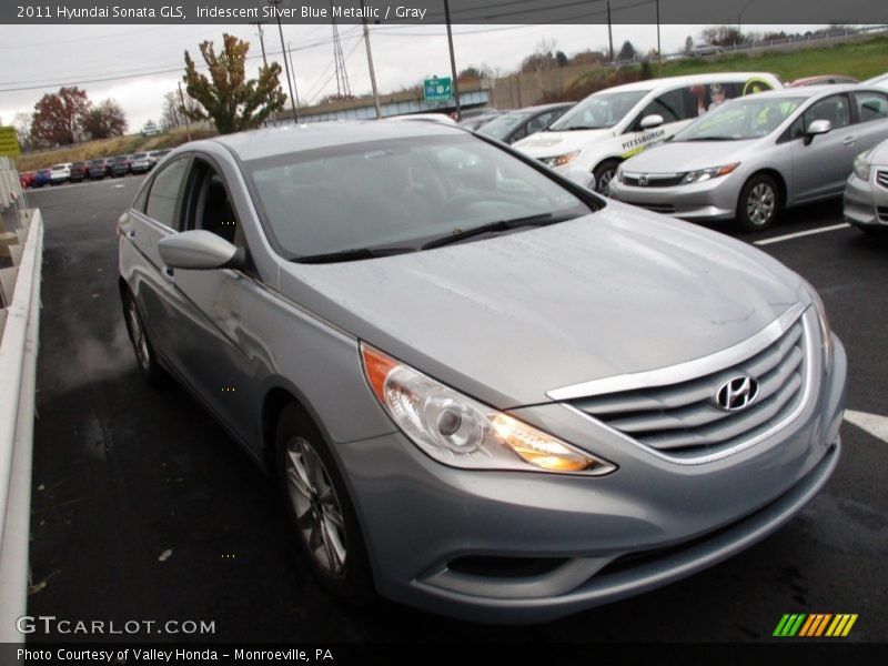 Iridescent Silver Blue Metallic / Gray 2011 Hyundai Sonata GLS