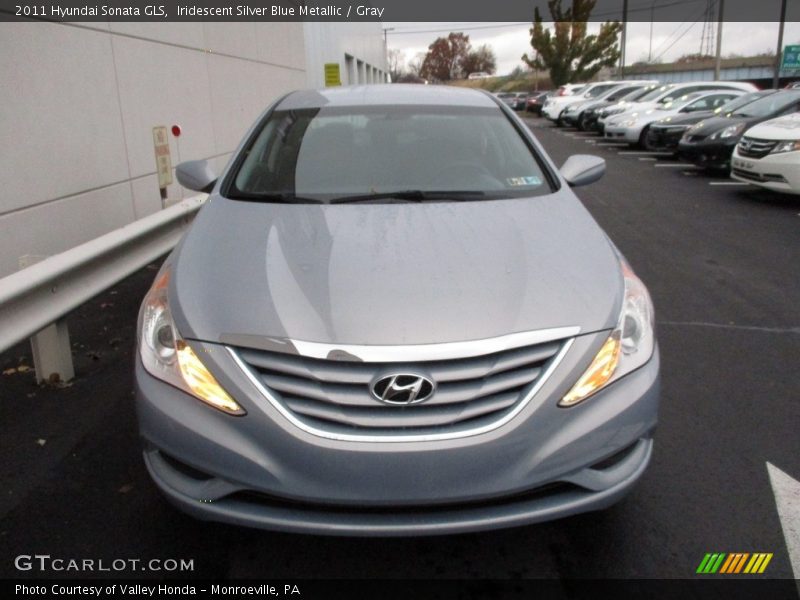 Iridescent Silver Blue Metallic / Gray 2011 Hyundai Sonata GLS