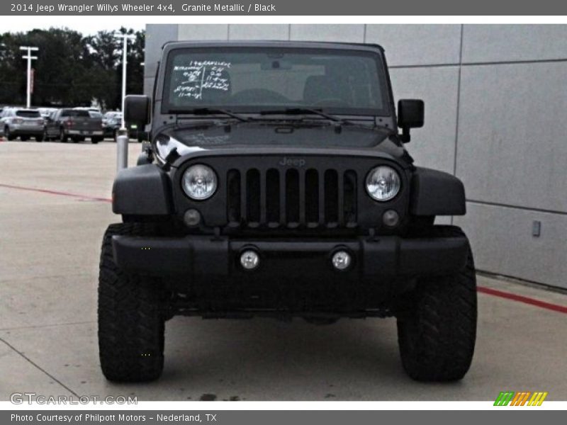 Granite Metallic / Black 2014 Jeep Wrangler Willys Wheeler 4x4