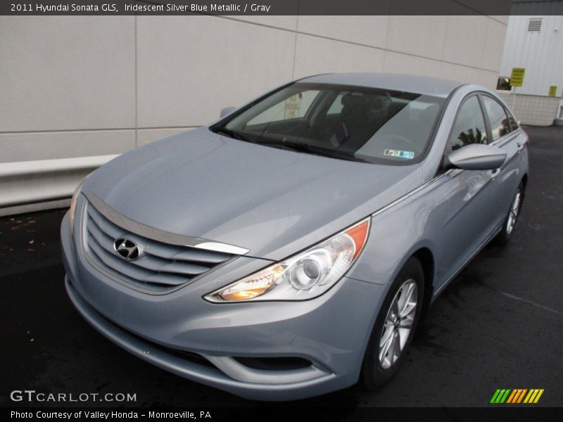 Iridescent Silver Blue Metallic / Gray 2011 Hyundai Sonata GLS