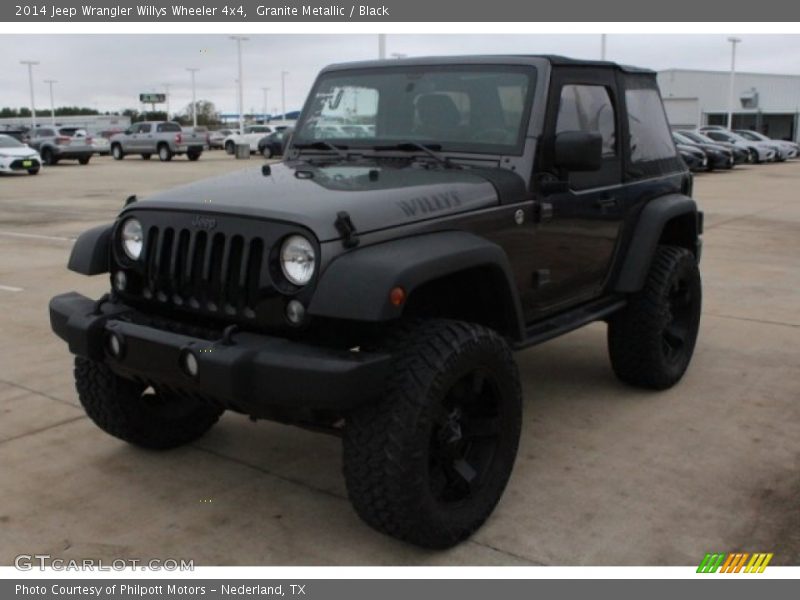 Granite Metallic / Black 2014 Jeep Wrangler Willys Wheeler 4x4