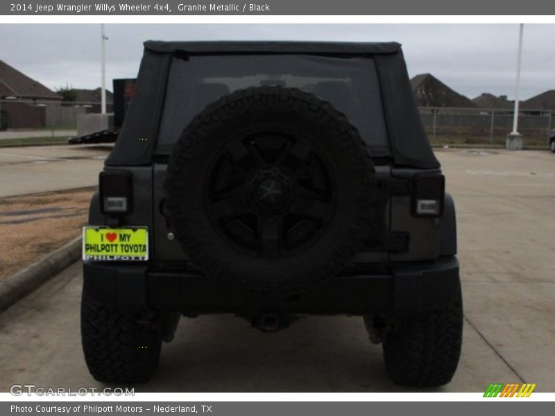 Granite Metallic / Black 2014 Jeep Wrangler Willys Wheeler 4x4