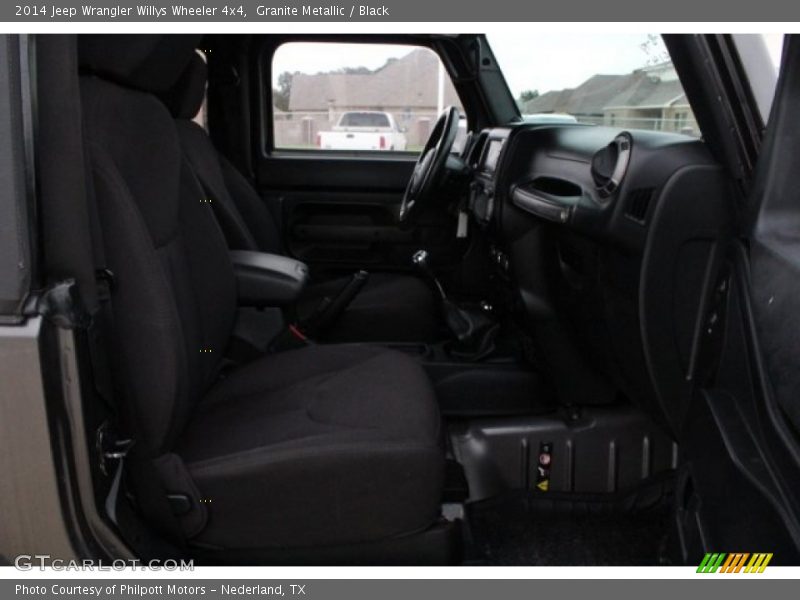 Granite Metallic / Black 2014 Jeep Wrangler Willys Wheeler 4x4