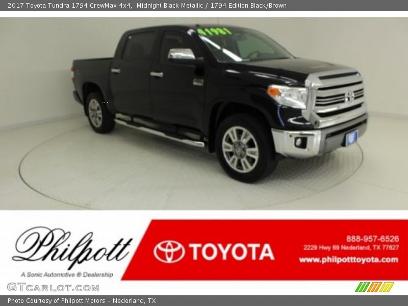 Midnight Black Metallic / 1794 Edition Black/Brown 2017 Toyota Tundra 1794 CrewMax 4x4