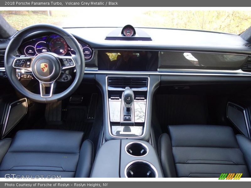Volcano Grey Metallic / Black 2018 Porsche Panamera Turbo
