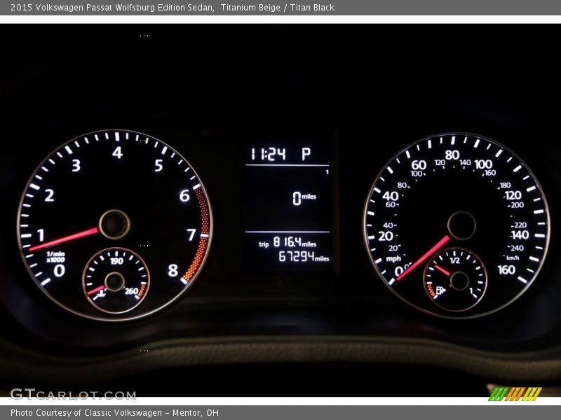 Titanium Beige / Titan Black 2015 Volkswagen Passat Wolfsburg Edition Sedan