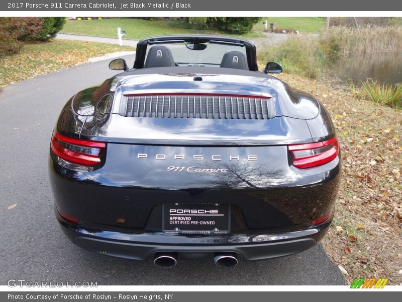 Jet Black Metallic / Black 2017 Porsche 911 Carrera Cabriolet