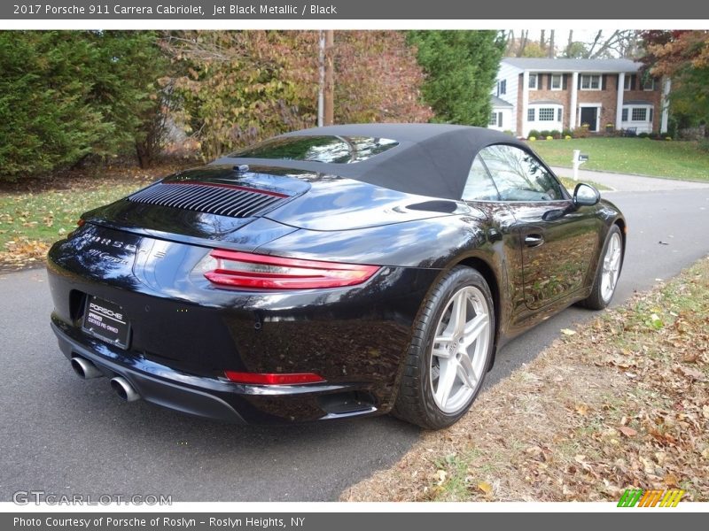 Jet Black Metallic / Black 2017 Porsche 911 Carrera Cabriolet