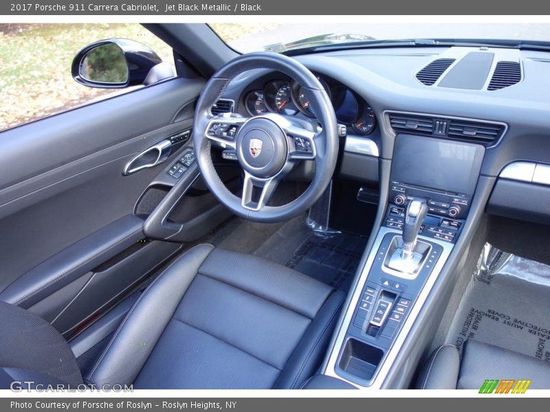 Jet Black Metallic / Black 2017 Porsche 911 Carrera Cabriolet