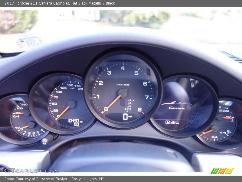  2017 911 Carrera Cabriolet Carrera Cabriolet Gauges
