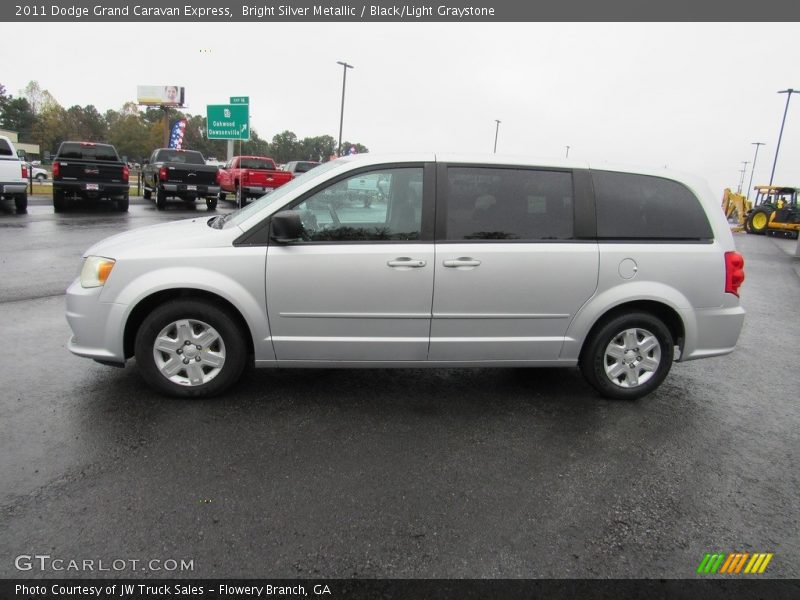 Bright Silver Metallic / Black/Light Graystone 2011 Dodge Grand Caravan Express