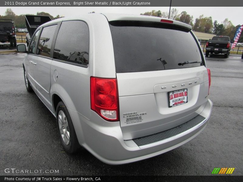 Bright Silver Metallic / Black/Light Graystone 2011 Dodge Grand Caravan Express