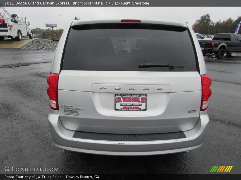 Bright Silver Metallic / Black/Light Graystone 2011 Dodge Grand Caravan Express