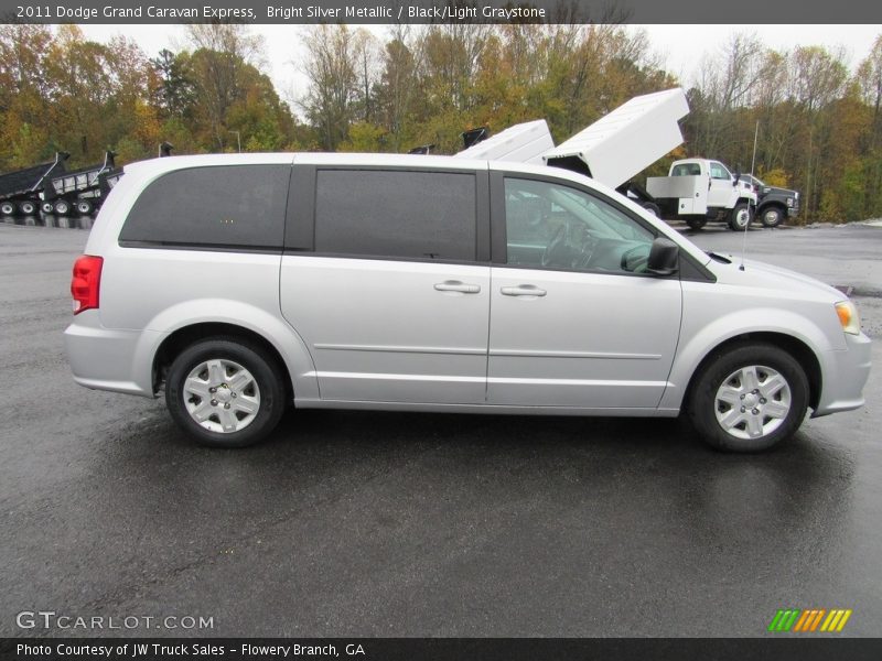Bright Silver Metallic / Black/Light Graystone 2011 Dodge Grand Caravan Express