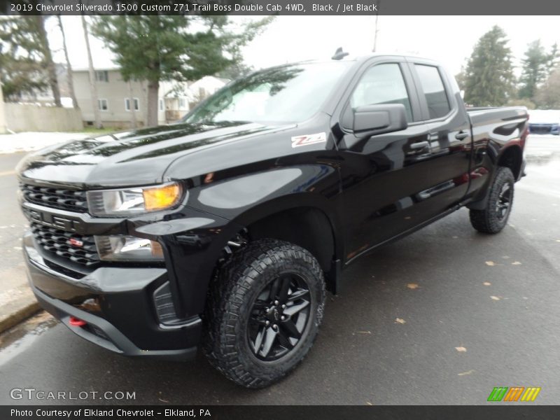 Black / Jet Black 2019 Chevrolet Silverado 1500 Custom Z71 Trail Boss Double Cab 4WD