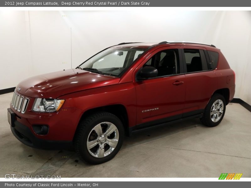Deep Cherry Red Crystal Pearl / Dark Slate Gray 2012 Jeep Compass Latitude