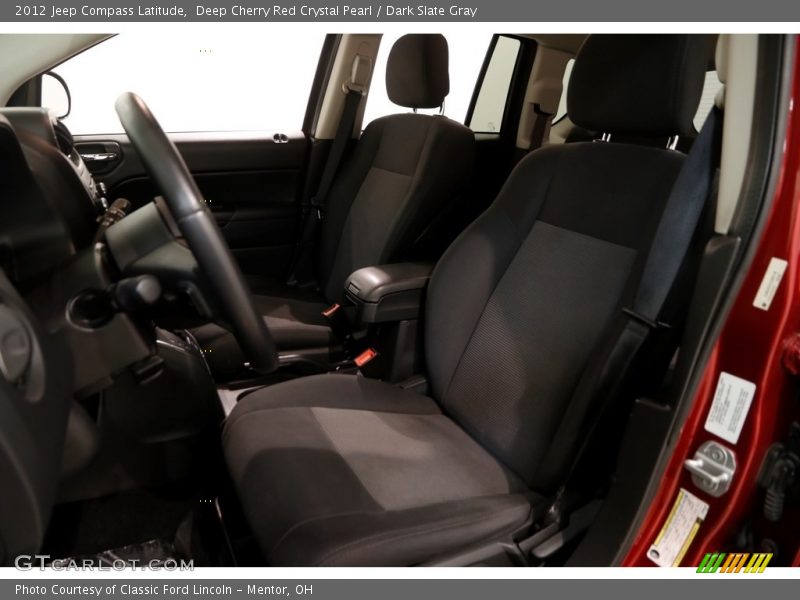 Deep Cherry Red Crystal Pearl / Dark Slate Gray 2012 Jeep Compass Latitude