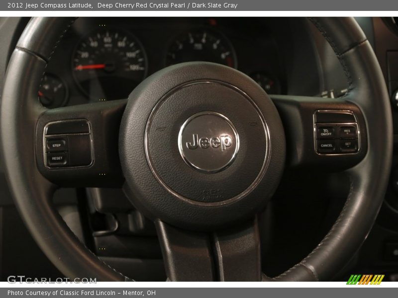 Deep Cherry Red Crystal Pearl / Dark Slate Gray 2012 Jeep Compass Latitude