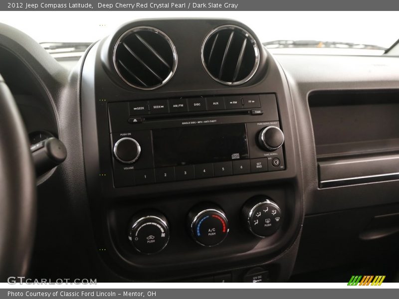 Deep Cherry Red Crystal Pearl / Dark Slate Gray 2012 Jeep Compass Latitude
