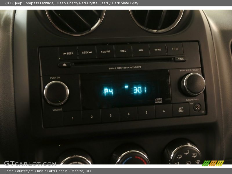 Deep Cherry Red Crystal Pearl / Dark Slate Gray 2012 Jeep Compass Latitude
