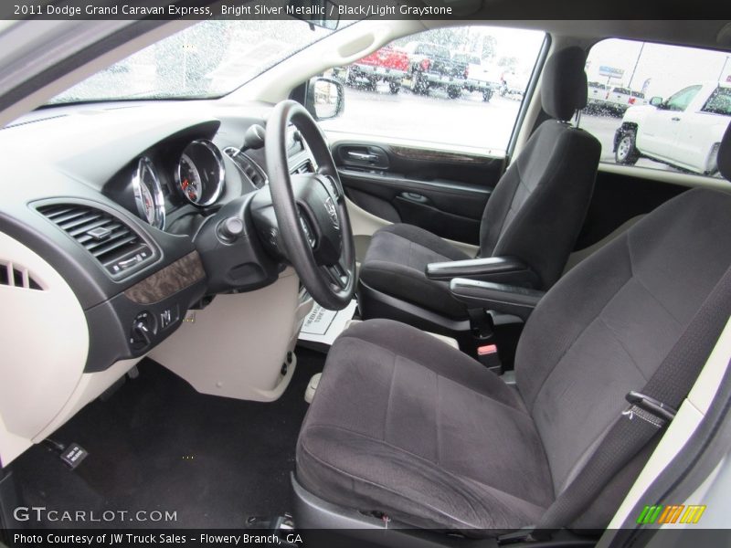 Bright Silver Metallic / Black/Light Graystone 2011 Dodge Grand Caravan Express