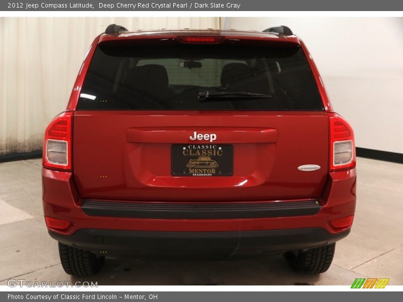 Deep Cherry Red Crystal Pearl / Dark Slate Gray 2012 Jeep Compass Latitude