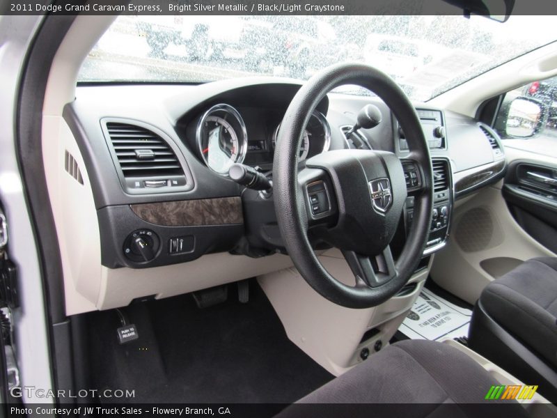 Bright Silver Metallic / Black/Light Graystone 2011 Dodge Grand Caravan Express