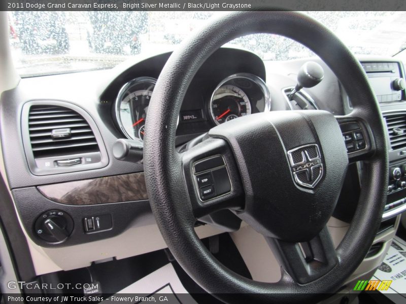 Bright Silver Metallic / Black/Light Graystone 2011 Dodge Grand Caravan Express