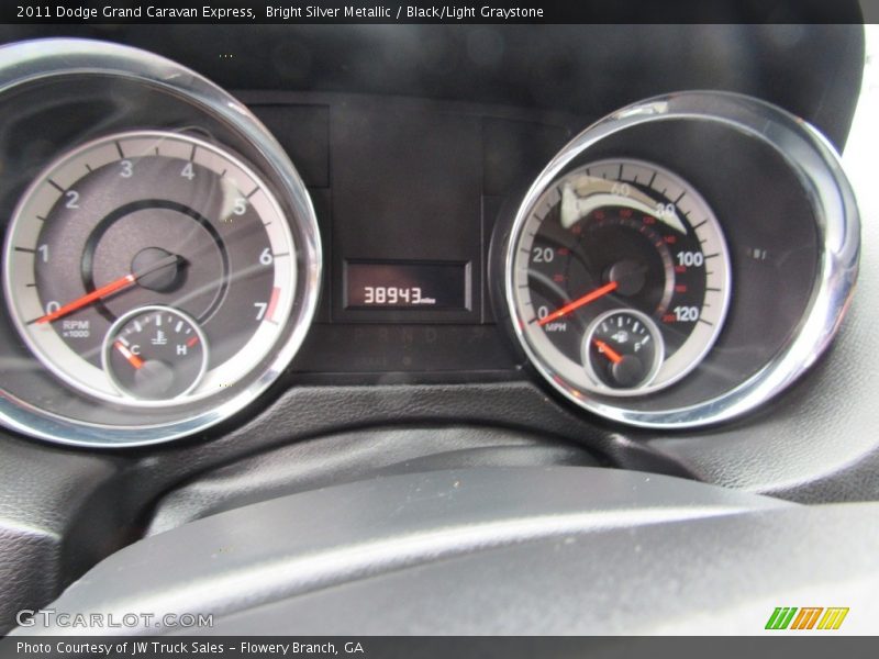 Bright Silver Metallic / Black/Light Graystone 2011 Dodge Grand Caravan Express