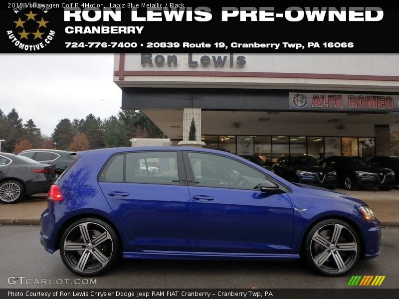 Lapiz Blue Metallic / Black 2015 Volkswagen Golf R 4Motion
