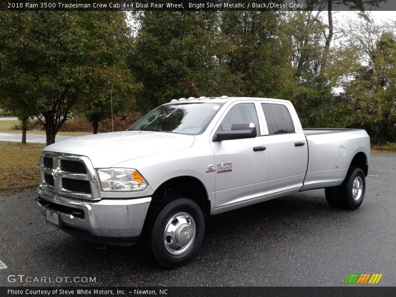 Bright Silver Metallic / Black/Diesel Gray 2018 Ram 3500 Tradesman Crew Cab 4x4 Dual Rear Wheel