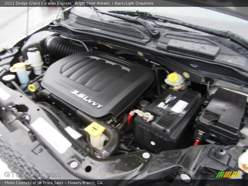 Bright Silver Metallic / Black/Light Graystone 2011 Dodge Grand Caravan Express