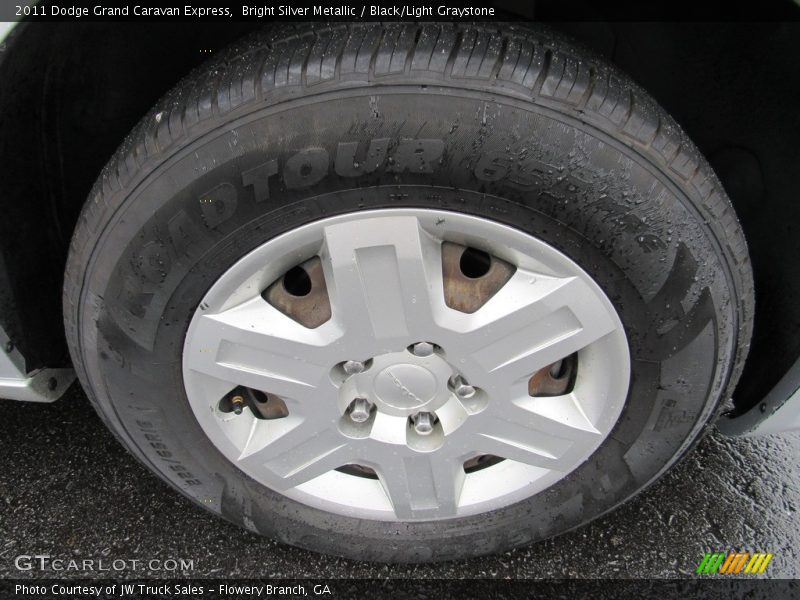 Bright Silver Metallic / Black/Light Graystone 2011 Dodge Grand Caravan Express