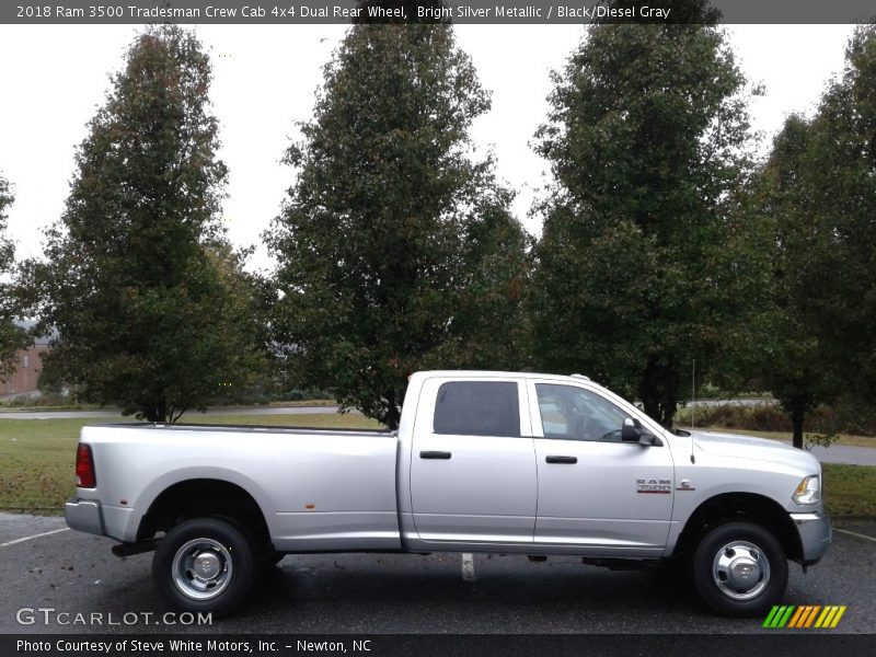 Bright Silver Metallic / Black/Diesel Gray 2018 Ram 3500 Tradesman Crew Cab 4x4 Dual Rear Wheel