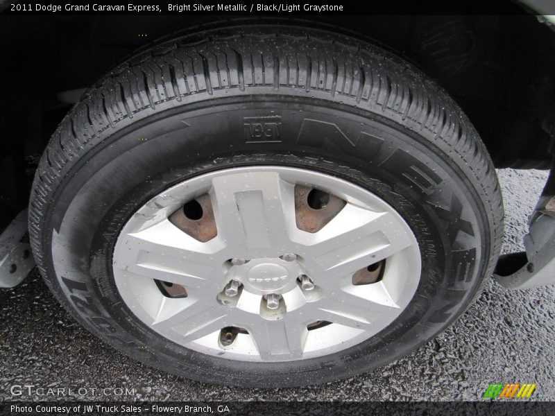Bright Silver Metallic / Black/Light Graystone 2011 Dodge Grand Caravan Express
