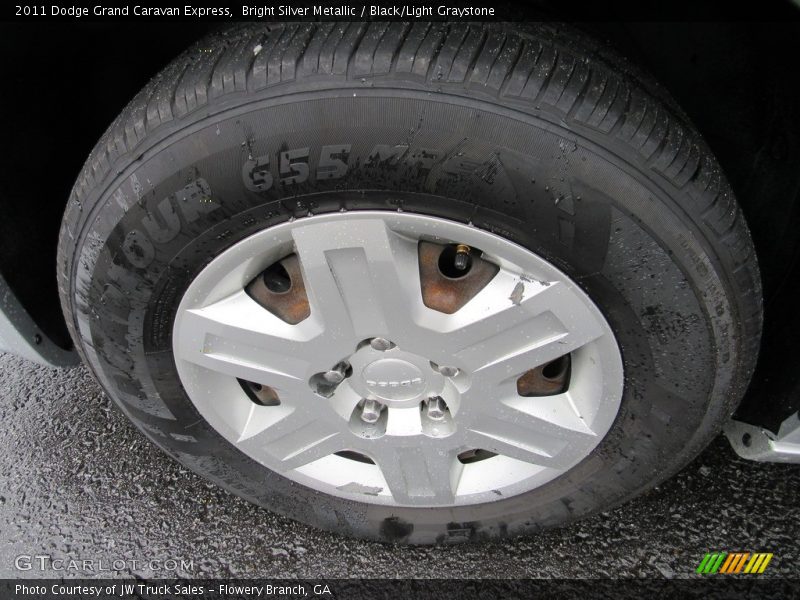 Bright Silver Metallic / Black/Light Graystone 2011 Dodge Grand Caravan Express