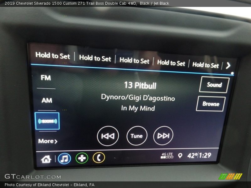 Black / Jet Black 2019 Chevrolet Silverado 1500 Custom Z71 Trail Boss Double Cab 4WD