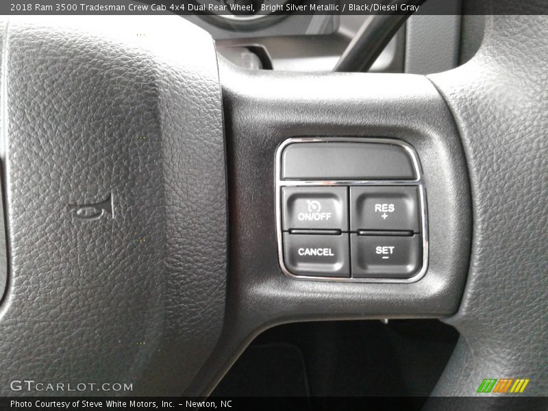 Bright Silver Metallic / Black/Diesel Gray 2018 Ram 3500 Tradesman Crew Cab 4x4 Dual Rear Wheel