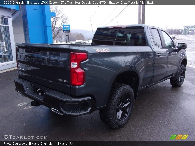 Shadow Gray Metallic / Jet Black 2019 Chevrolet Silverado 1500 Custom Z71 Trail Boss Double Cab 4WD