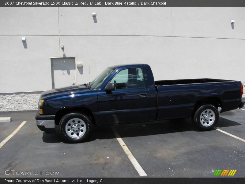 Dark Blue Metallic / Dark Charcoal 2007 Chevrolet Silverado 1500 Classic LS Regular Cab