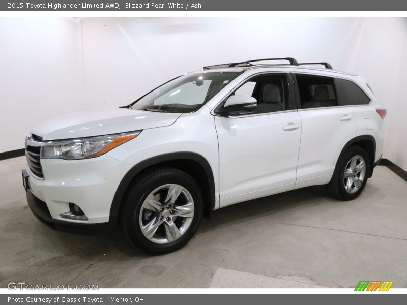 Blizzard Pearl White / Ash 2015 Toyota Highlander Limited AWD