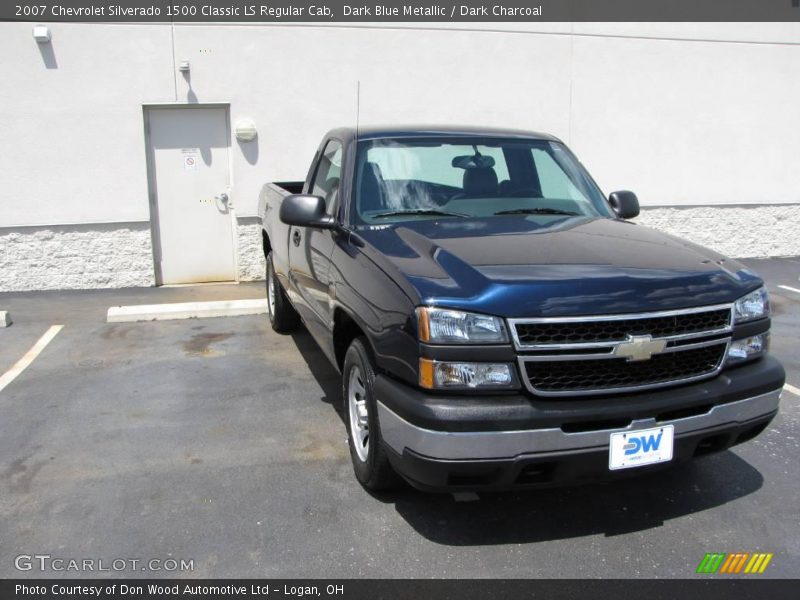 Dark Blue Metallic / Dark Charcoal 2007 Chevrolet Silverado 1500 Classic LS Regular Cab