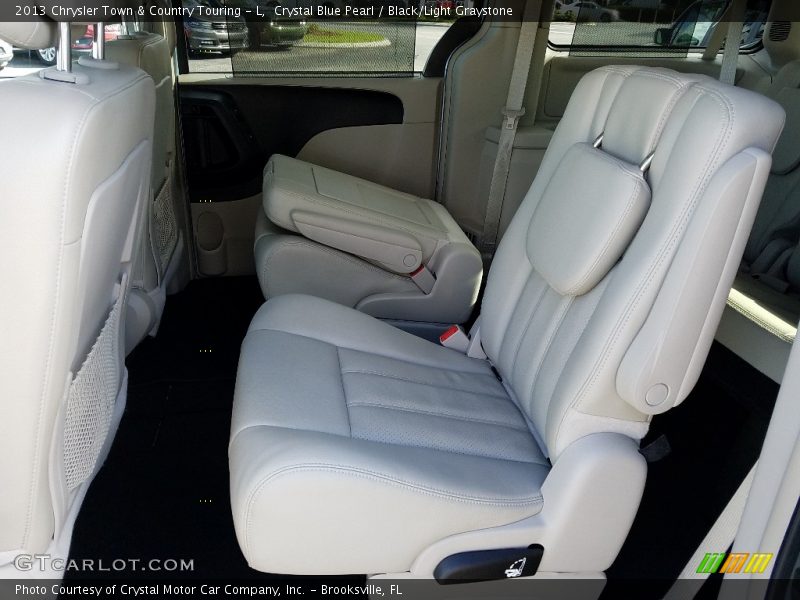 Crystal Blue Pearl / Black/Light Graystone 2013 Chrysler Town & Country Touring - L